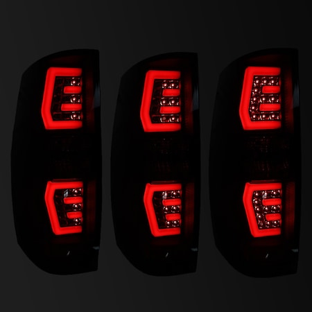 Renegade Led Sequential Tail Light Set Chrome Red CTRNG0663-CR-SQ
